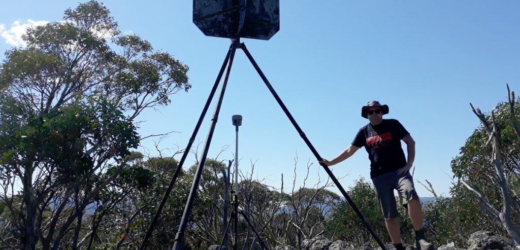 Land surveyor Matthew King from Central Victoria Surveying